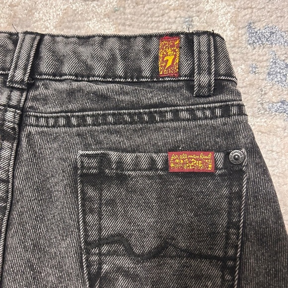 7 for all mankind black denim, girls size 7 - Picture 6 of 6